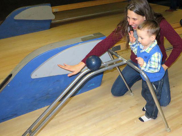 Bowling with Thomas is so much more fun