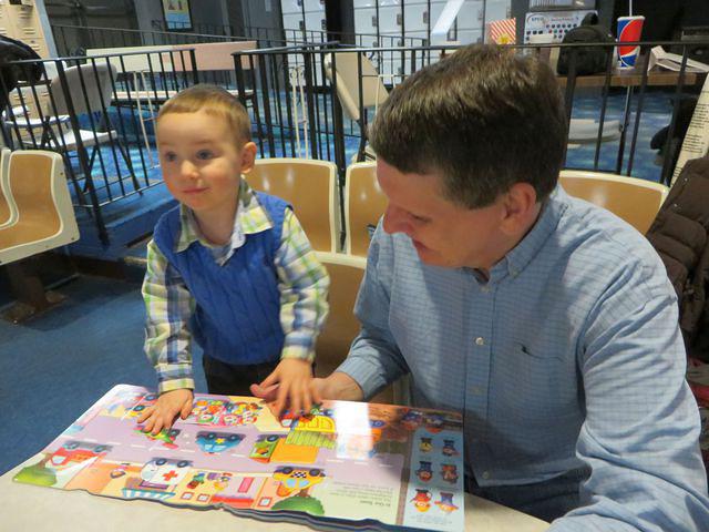 Book break with Grandpa