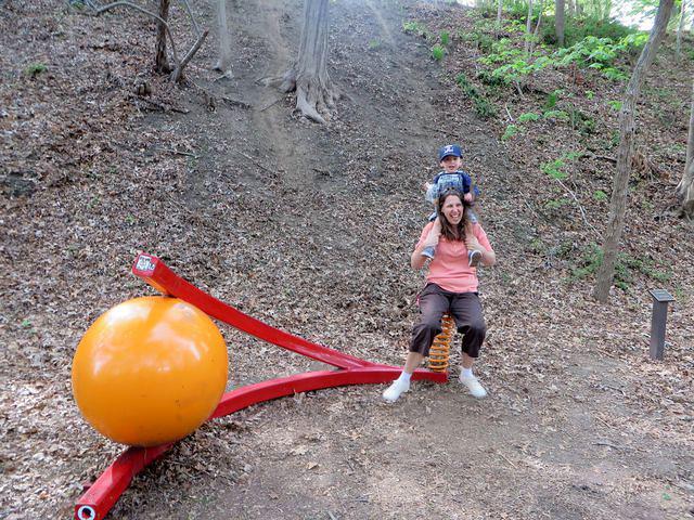 Crazy shoulder ride with Mommy