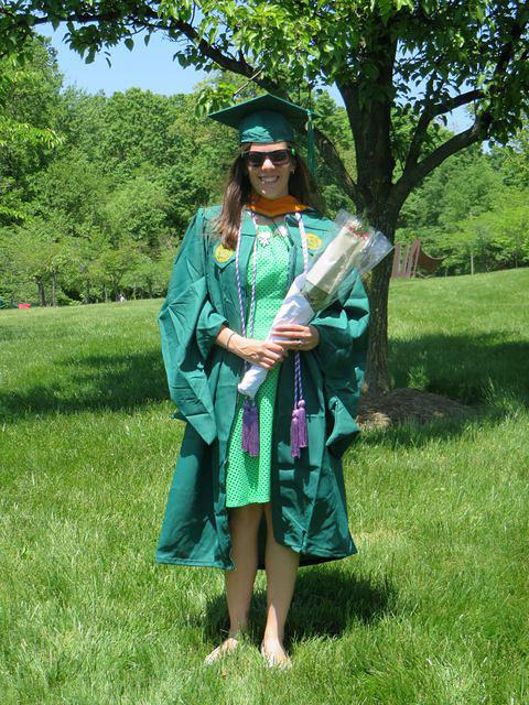 Modeling her new sunglasses as she looks to her bright future
