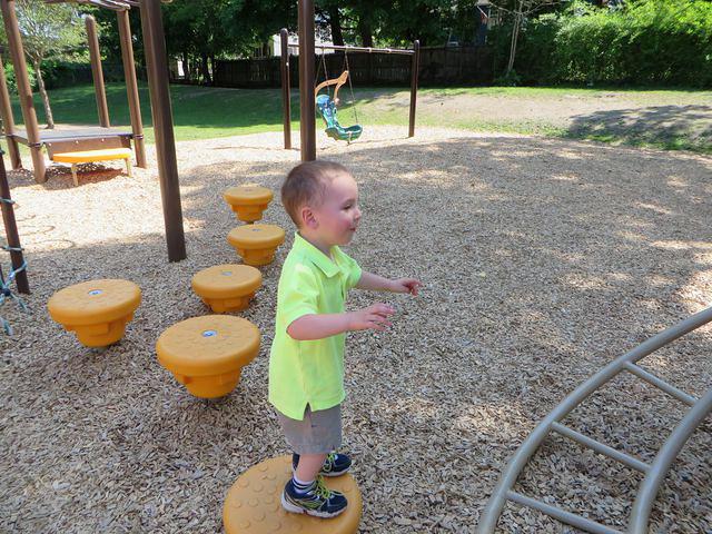 Thomas on a pedestal