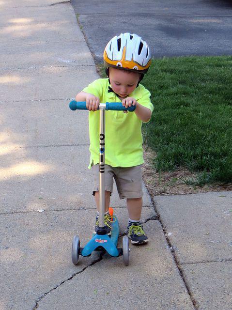 Starting to scooter home