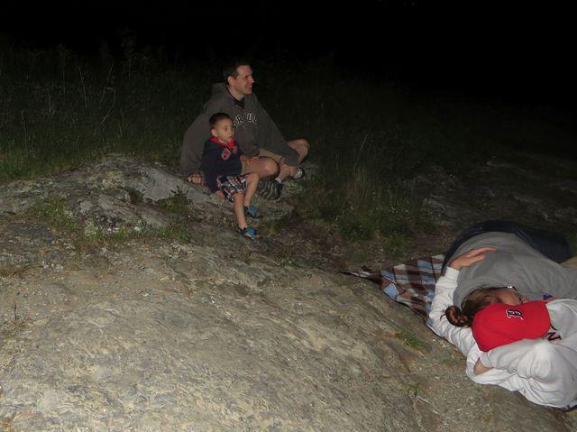 3rd of July fireworks on top of Mount Battie