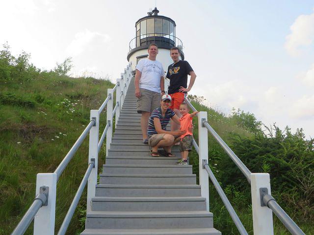 Posing at Owls Head Light