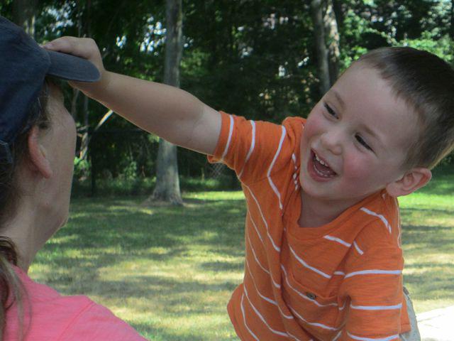 Stealing Mommy's Hat