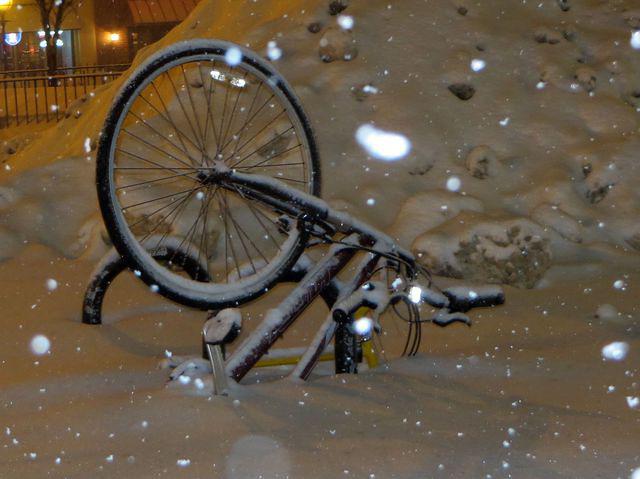 Another trapped bike