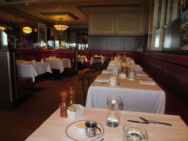 Not many people braving the weather for breakfast at Eastern Standard!