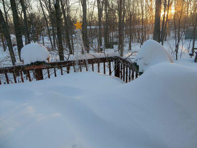 Setting Sun Beyond our Deck