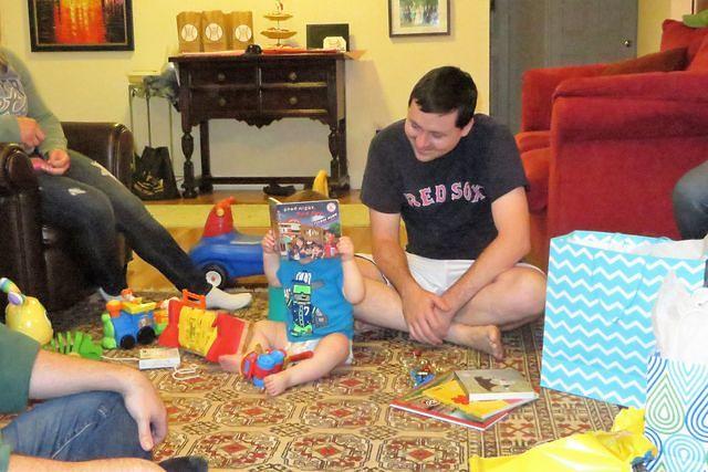Engrossed in His New Book