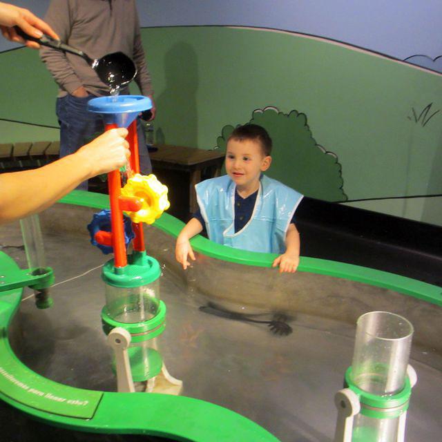 Enjoying Mommy's Water Fun