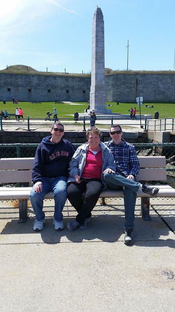 Windblown but Happy Trio