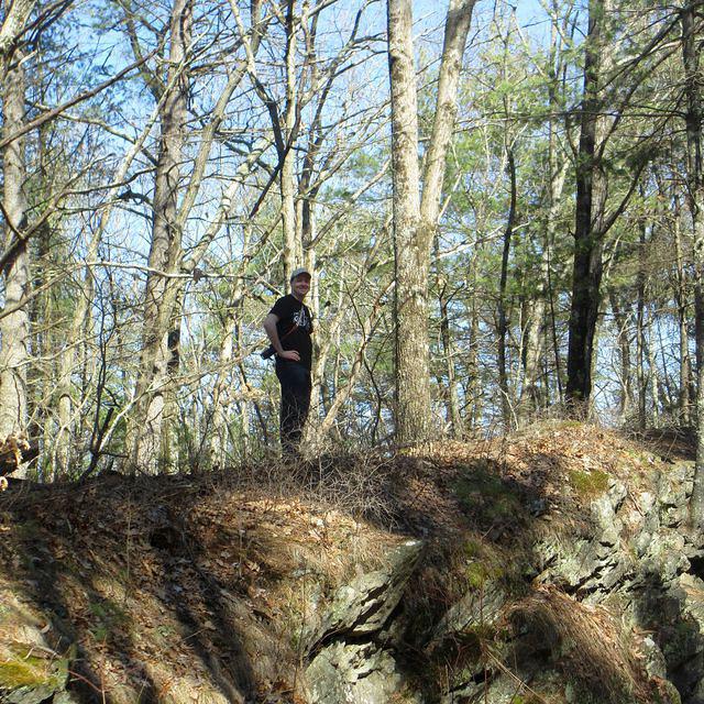 Brian scouting out the views