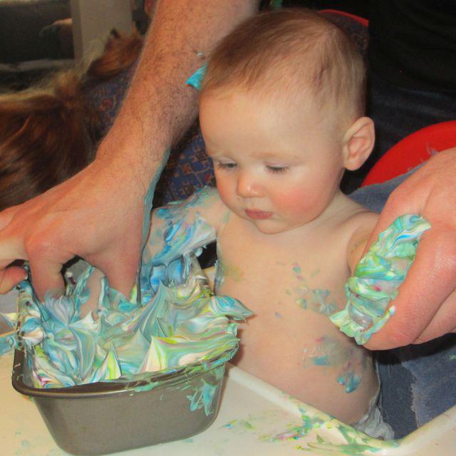 The reason he is clad only in a diaper