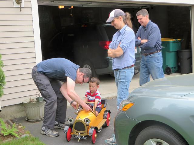 Checking out the Roadster