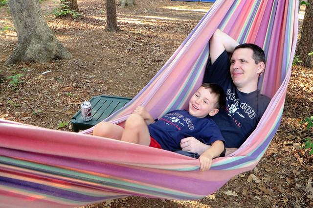 Father Son Hammock Time