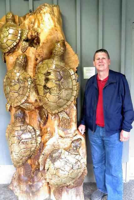 Carved Turtles and Dave