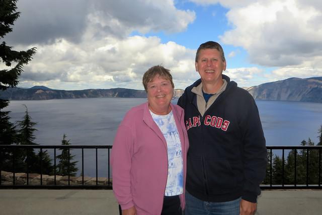 Jan and Dave at Crater Lake Lodge
