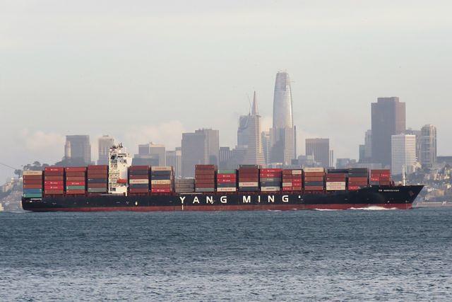 Container Ship Heading Out