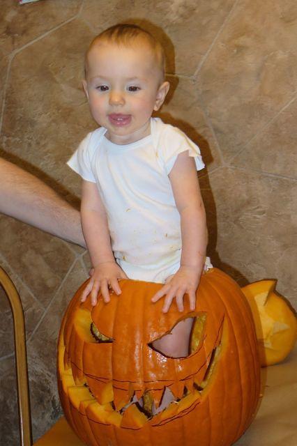 Just a Girl in Her Pumpkin