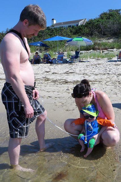 Dipping His Toes in the Bay