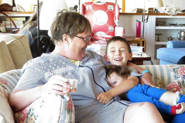 Silly Boys With Grandma