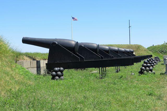 Rodman Cannon at Top of Fort
