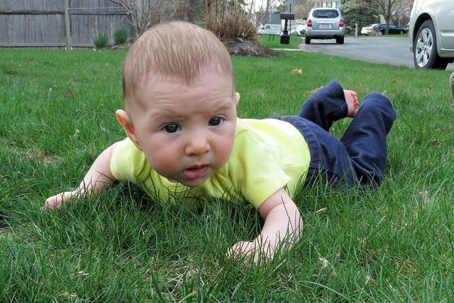 Baby in the Grass