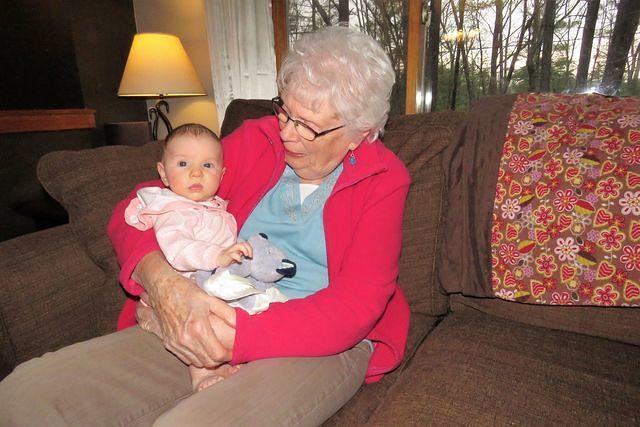Second Great Grandchild in Her Arms Today