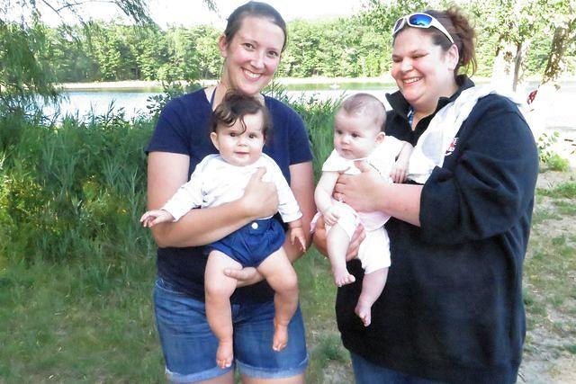 Amanda With Ava and Liz With Angie