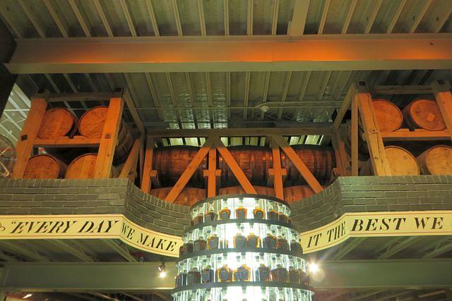 Whiskey Barrels Up High