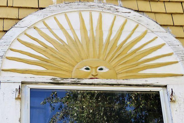 Sun and Tree Reflections