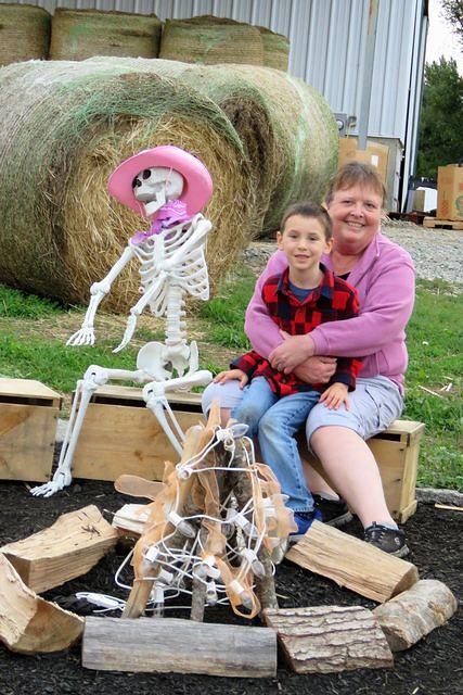 Cuddling Around the Skeleton Campfire