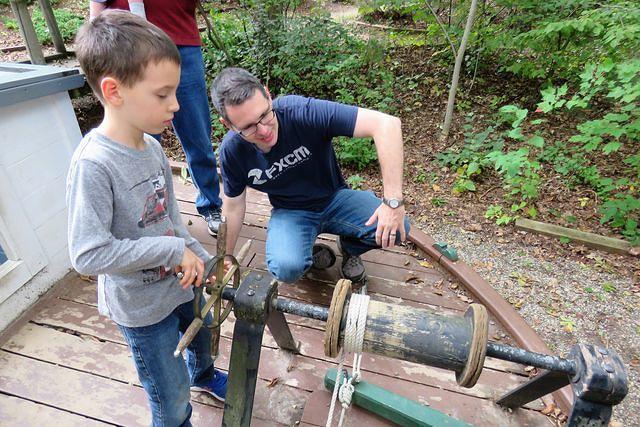 Thomas and Daddy Trying to Fix the Winch
