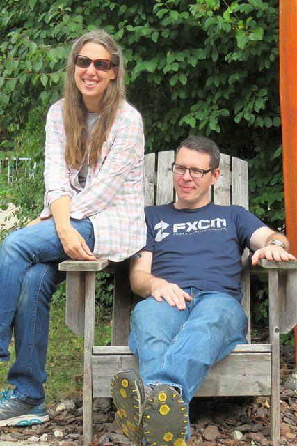 Beth and Sean Relaxing