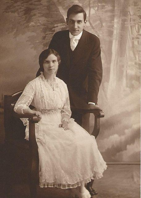 Marjorie (Sherman) and Arthur McIntyre Wedding Day 1912