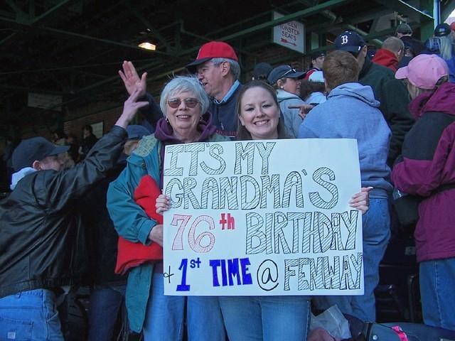 Mom and Meghan at Fenway
