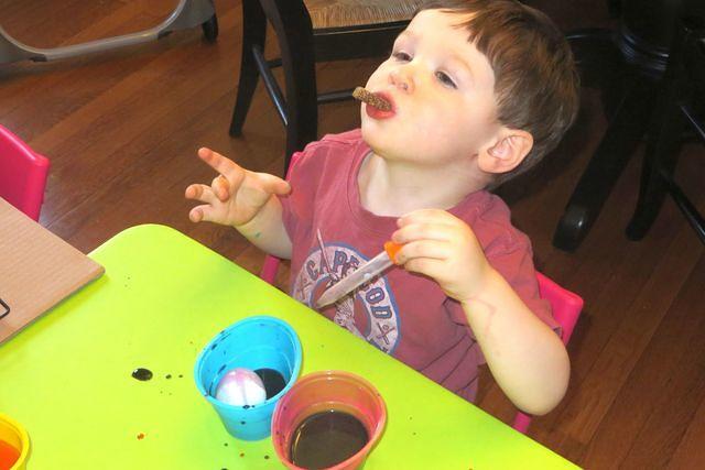 How to Eat a Pretzel While Dying Eggs