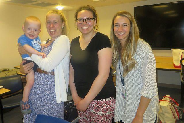 Eamonn With the Awesome Music Class Staff: Kassie, Rose and Mariah.