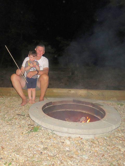 Grandpa and Isaac Roasting