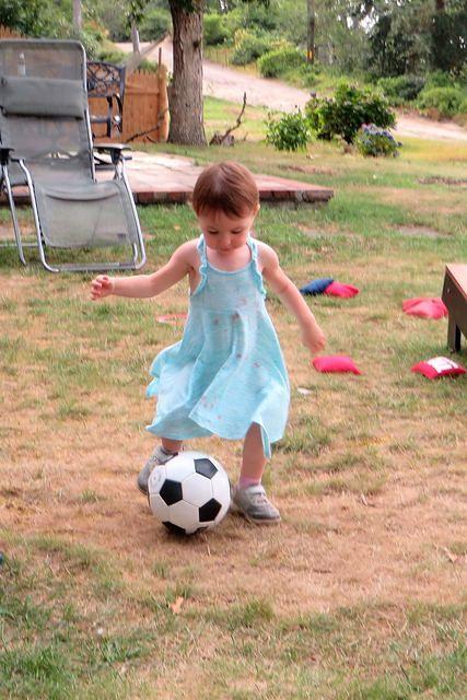 Showing Off Her Footwork