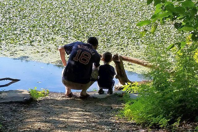 Father Son Fish Seekers