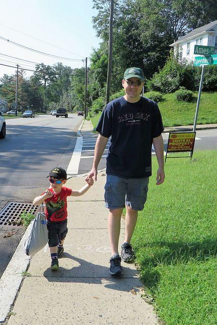 Cool Dudes Hiking to Fetch Bagels