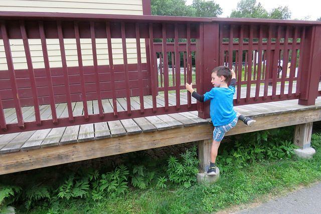 Using the Footing to Clamber Up