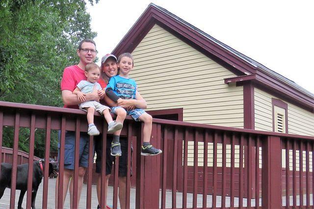 Family at the Station