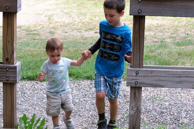 Corraling His Sister