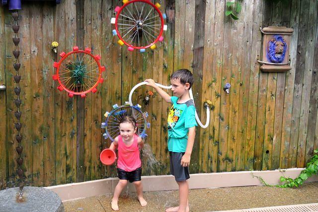 Giving Evie a Shower