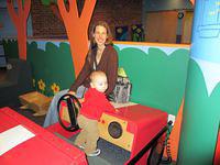 Should Mommy be riding on the hood?