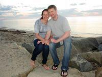 Meghan and Sean sunset on Cape Cod Bay 2