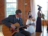 Jay playing during the veremony