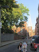 Beth and Thomas in front of The Old North Church